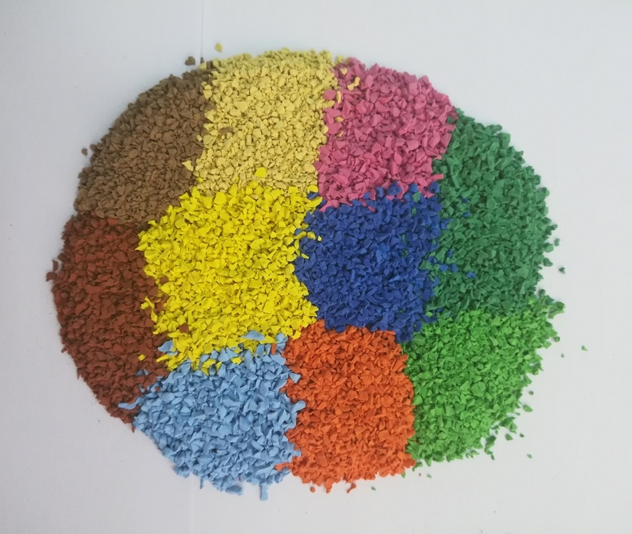 EPDM塑膠地墊材料 彩色艷麗 高質量高環保